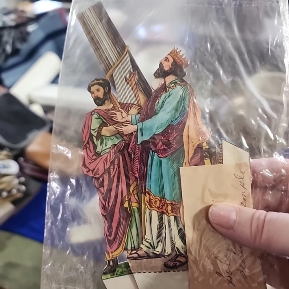 Vintage Bible Card Stock Paper Cut Out Stand Ups Story Tell Teaching - Large Lot - Picture 10 of 12